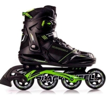 Роликовые коньки мужские. Цвет: черный/зеленый, размер 41