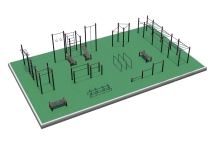 Спортивная площадка для воркаута (по приказу Министерства спорта РФ №107 от 15.02.22 г.) Спортивная площадка для воркаута (по приказу Министерства спорта РФ №107 от 15.02.22 г.)
