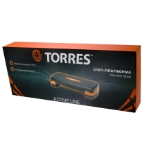 Степ-платформа &quot;TORRES&quot;, два уровня, 64см*28см*10 и 15см, оранжево-черный