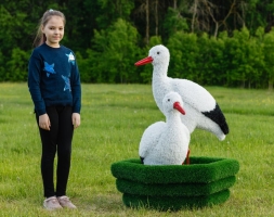 Топиари Аисты в гнезде, семья газон Deluxe, фото 2