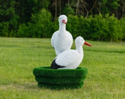 Топиари Аисты в гнезде, семья газон Deluxe, фото 5