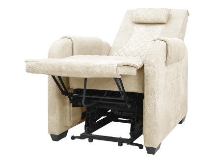 Кресло-реклайнер электрический с подъемом и массажем FUJIMO LOUNGE UP Ваниль, фото 15