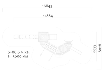 Игровой комплекс Эко 0712081 для детской площадки, фото 4