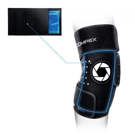 Бандаж колена Compex COLDFORM KNEE с гелевым вкладышем,размер S-M, арт. 83-0026-SM-FG, фото 1