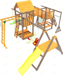 Детская площадка IgraGrad Панда Фани Мостик 2, фото 4
