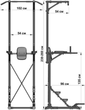 Стойка "турник+брусья" Leco-IT Pro