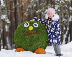 Топиари смайлик Без шляпы - газон Premium, фото 2