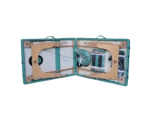 Массажный стол DFC NIRVANA, Relax Pro,  дерев. ножки, цвет зеленый (Green)