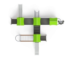 Детская игровая площадка Лукоморье ДИК 2.25.08-01.С H=1200, металлический скат, фото 5