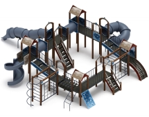 Детская игровая площадка Остров детства (Алтай) (винтовой скат) Н 2000 ДИК 2.01.8.02-34