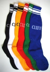 Гетры футбольные полиэстер NEW, р.L (41-44) красные