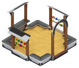 Песочный дворик Теремок (Техно) - ИО 6.01.04-04, фото 4