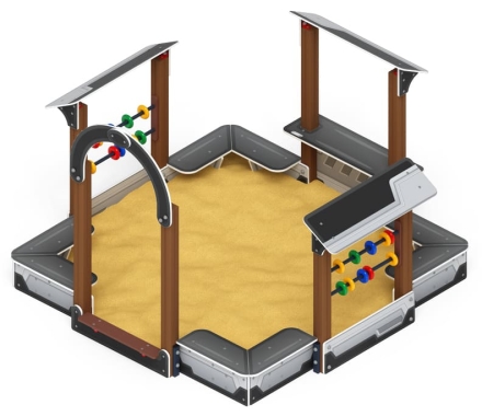 Песочный дворик Теремок (Техно) - ИО 6.01.04-04, фото 2