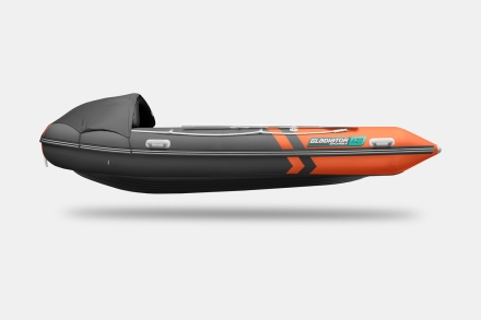Gladiator E 420 PRO AIR Оранжево-темносерый моторная лодка ПВХ НДНД, фото 6