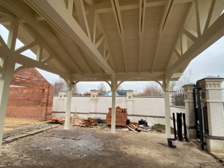 Навес для двух машин ТРИУМФ Премиум комплектация, фото 9