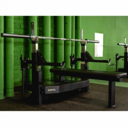 Скамья-стойка домкратная для жима лежа со страховочными упорами Olimpic Bench, фото 5