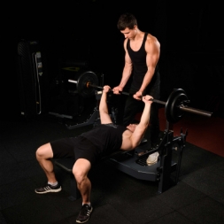 Скамья-стойка домкратная для жима лежа со страховочными упорами Olimpic Bench, фото 7