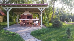 Печь Аристократ 730 Прямоугольный кирпич красный с коричневым, фото 4