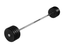 Штанга неразборная "Barbell" с чёрными дисками d 25 мм, 45 кг Штанга неразборная "Barbell" с чёрными дисками d 25 мм, 45 кг