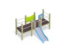 ДИО 5.022 Манеж с горкой Н=700мм