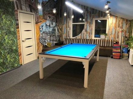 БИЛЬЯРДНЫЙ СТОЛ &quot;СВЯТОСЛАВ&quot; 8 ФУТОВ ХАЙ-ТЕК- STYLE (пул), фото 2