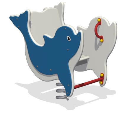 Качалка на пружине Дельфин КБ-53 для игровой площадки, фото 1