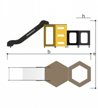 Спортивный комплекс Romana Горка 115.06.00 для уличных спортивных площадок Спортивный комплекс Romana Горка 115.06.00 для уличных спортивных площадок