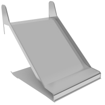 Горка из нержавеющей стали ГГН-1500.1250.003 для детской площадки