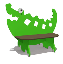 Скамейка детская Крокодил ВСТ 5792 для игровой площадки