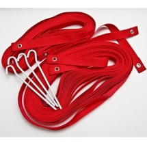 Компл. для разм. площ. для пляж. вол. "KV.REZAC" арт.15095874, КРАСН,ПЭ,шир.2,5 см,8х16 м,с якорями Компл. для разм. площ. для пляж. вол. "KV.REZAC" арт.15095874, КРАСН,ПЭ,шир.2,5 см,8х16 м,с якорями