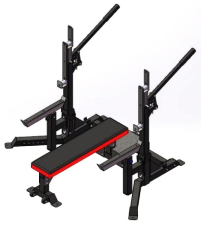 Жимовая скамья домкратная для пауэрлифтинга Aerofit ONE P1410F, фото 1