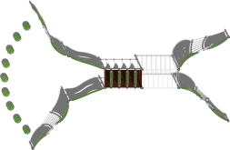 Спортивно-игровой комплекс Сердолик Papercut СРО008.00.1 для улицы, фото 2
