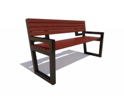 Скамейка уличная Муром, Лиственница 1,2 м, фото 5