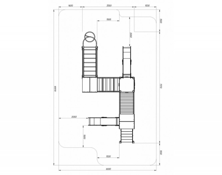 Детская игровая площадка Городок Город ДИК 2.01.3.02-01 H=1200, фото 5