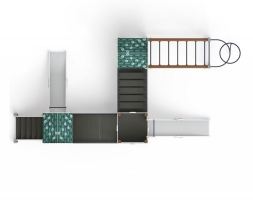 Детская игровая площадка Городок Город ДИК 2.01.3.02-01 H=1200, фото 4