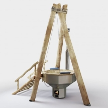 Сибирский банный чан "Князь Ярослав" на бревнах + печь 1850 мм Сибирский банный чан "Князь Ярослав" на бревнах + печь 1850 мм