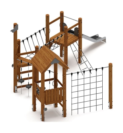 Игровой комплекс (лиственница темный ) ДИК 2.24.02-Л.И1.01, фото 4