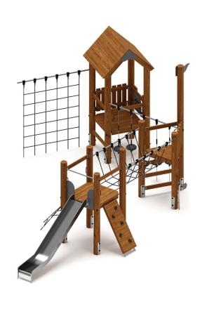 Игровой комплекс (лиственница темный ) ДИК 2.24.02-Л.И1.01, фото 2