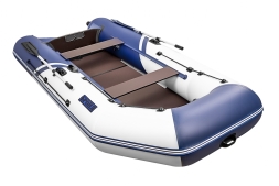 Броня-340 СК слань+киль белый-синий (Лодка ПВХ под мотор с усилением), фото 1 Броня-340 СК слань+киль белый-синий (Лодка ПВХ под мотор с усилением), фото 1