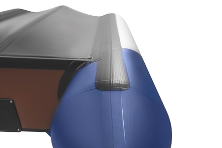 Броня-340 СК слань+киль белый-синий (Лодка ПВХ под мотор с усилением), фото 3