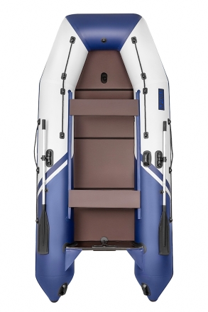 Броня-340 СК слань+киль белый-синий (Лодка ПВХ под мотор с усилением), фото 5