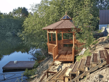 Восьмигранная беседка СОЛНЦЕ, фото 4