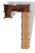 Горка Зима (коричневый)(под анкера) - ИО 49.01.02-03.И1 - Н=2000 Горка Зима (коричневый)(под анкера) - ИО 49.01.02-03.И1 - Н=2000