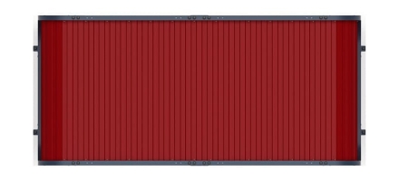 Навес контейнерной площадки для мусора (красный) (2 секции) (под анкера) МФ 55.01.02-04, фото 5