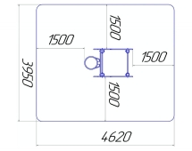 Гимнастический комплекс Жираф с баскетбольным кольцом ГК-14.1