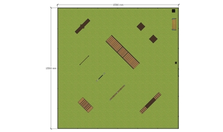 Площадка для выгула собак TORUDA №1 (15х15), фото 13