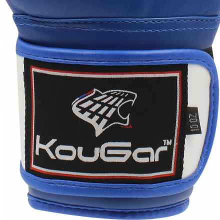 Перчатки боксерские KouGar KO300-8, 8oz, синий, фото 2
