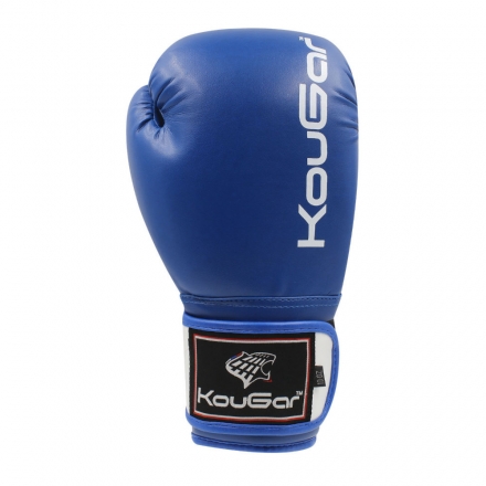 Перчатки боксерские KouGar KO300-8, 8oz, синий, фото 7