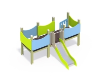 ДИО 5.023 Закрытый манеж с горкой Н=700