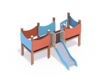 ДИО 5.023 Закрытый манеж с горкой Н=700